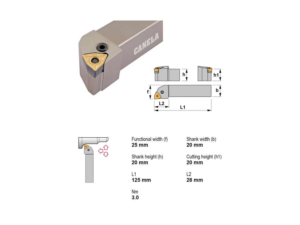 CANELA STÅLHOLDER PWLNR2020K08