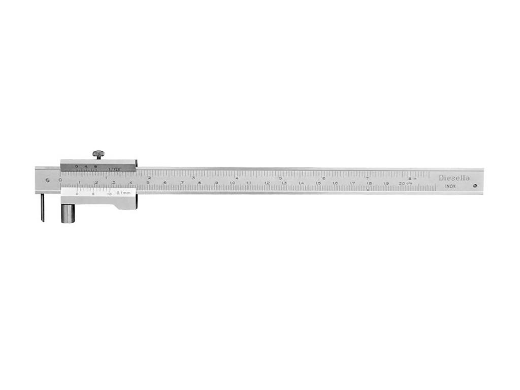 RIDSEMÅL 0-300 MM MED RULLELEJE DIESELLA