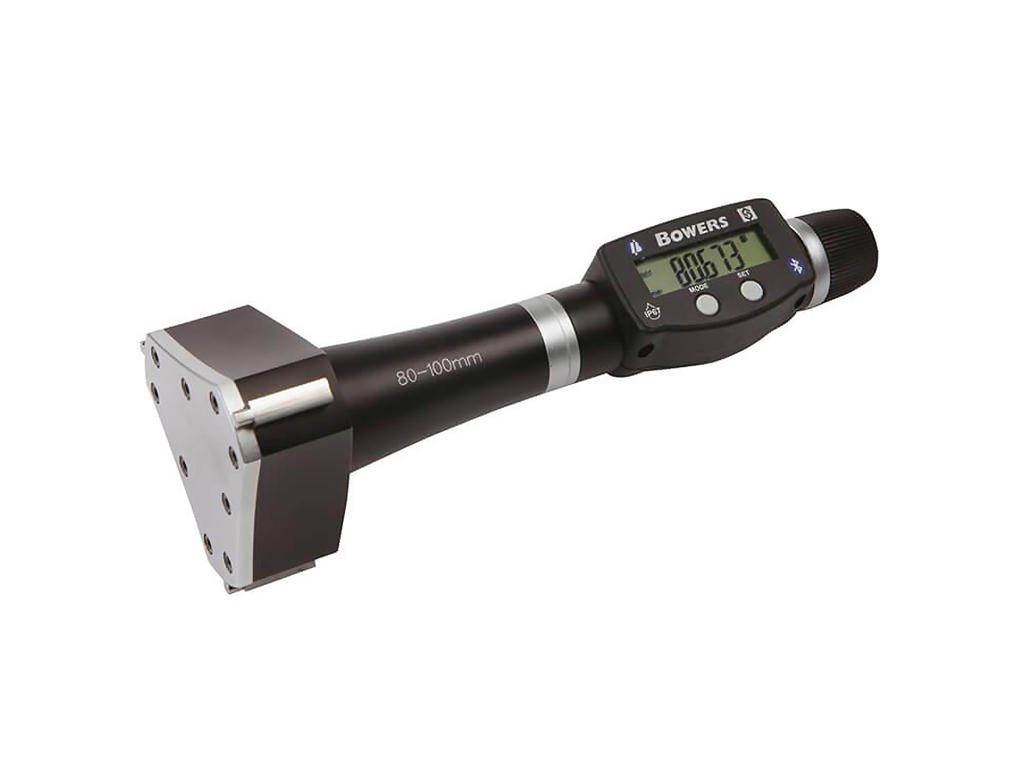 MIKROMETERSKRUE INDV. 3-PUNKT 80-100 MM M/RING