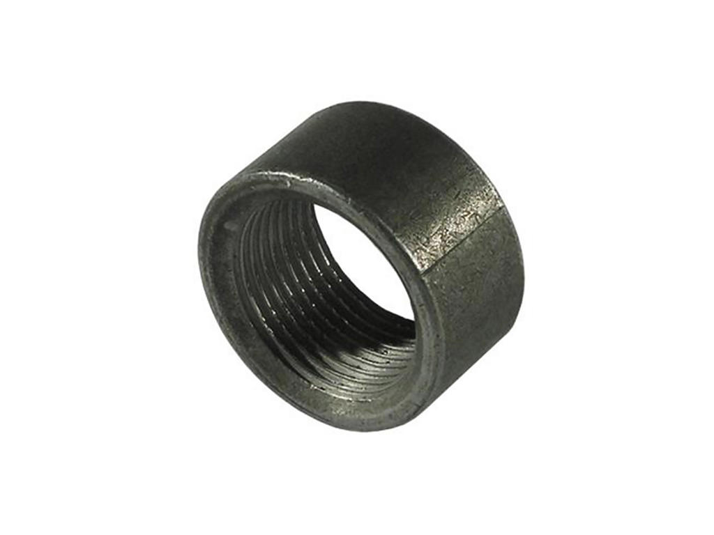 MUFFE 1/4" SORT SMEDET