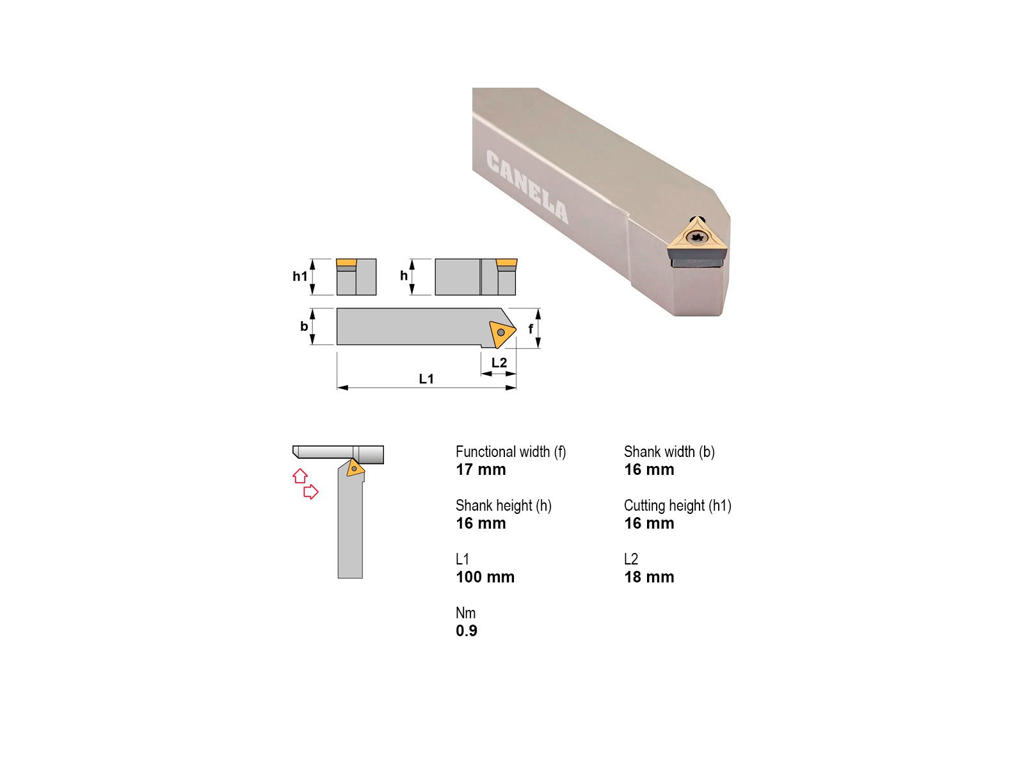 CANELA STÅLHOLDER STDCL1616H11