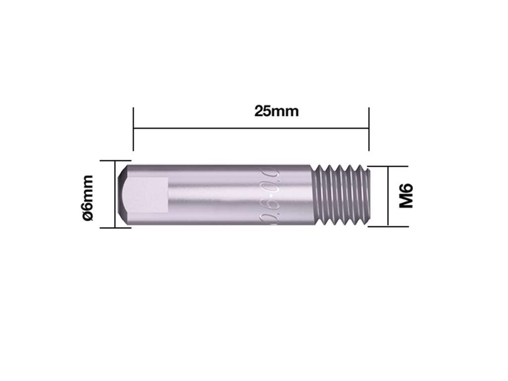 KONTAKTDYSE M6x25 FORNIKLET