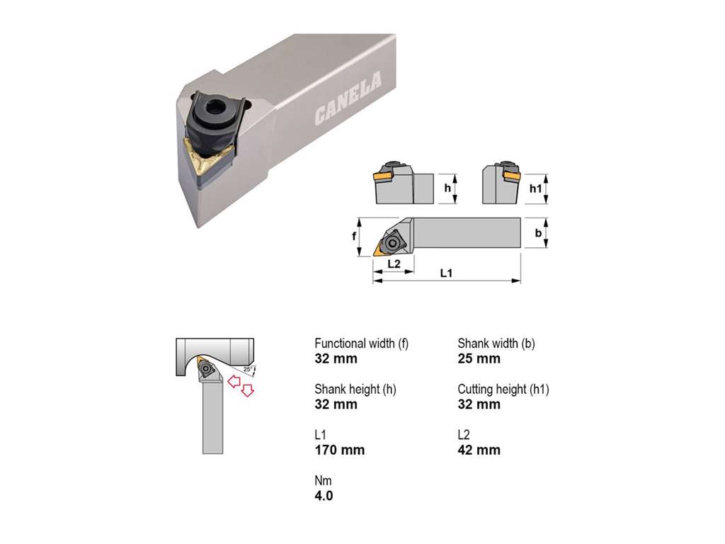 CANELA STÅLHOLDER MTJNR3225P22
