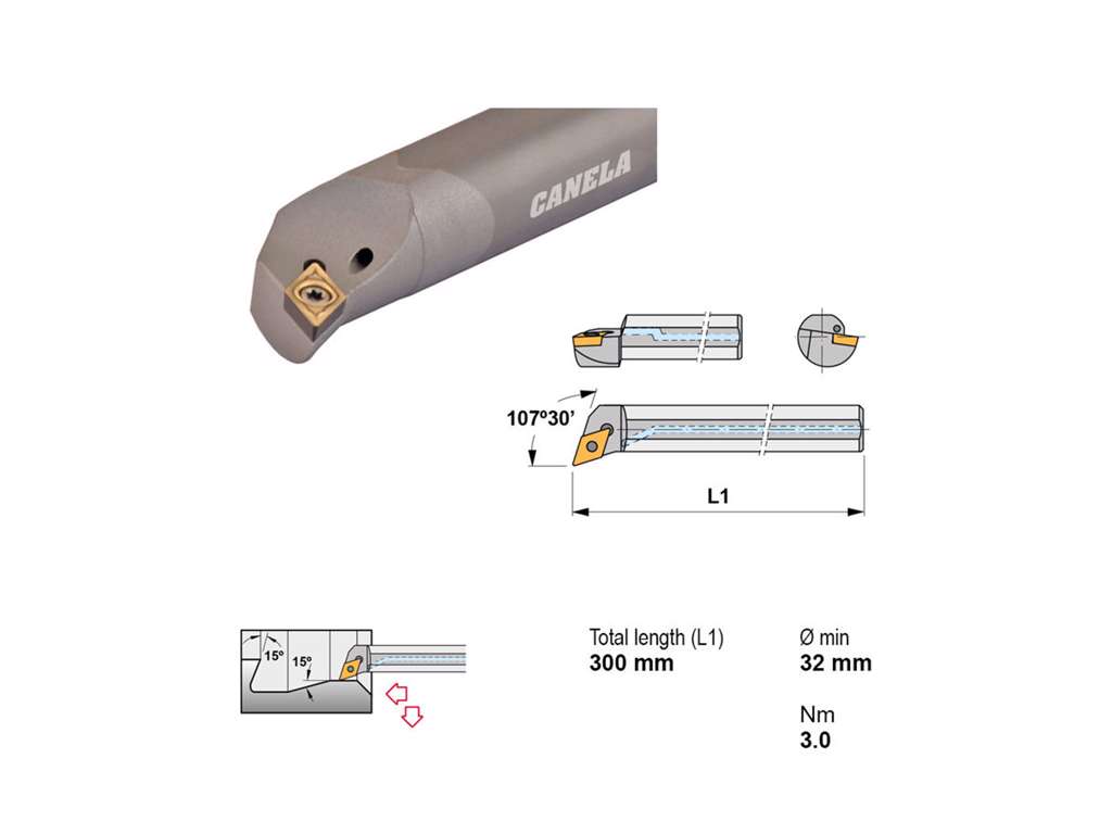 CANELA UDBORESTÅL E25T-SDQCR11