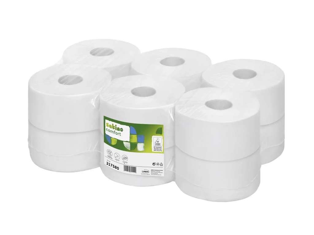 MINI-JUMBO TOILETPAPIR (175MTRX2LAGS)