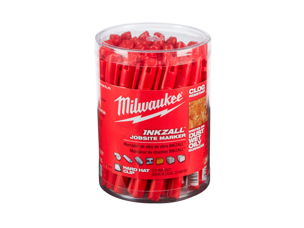 TUSCHPEN INKZALL RØD MILWAUKEE 36 STK/PK