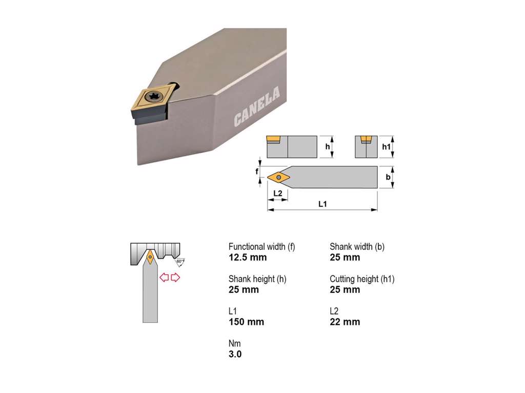 CANELA STÅLHOLDER SDNCN2525M11