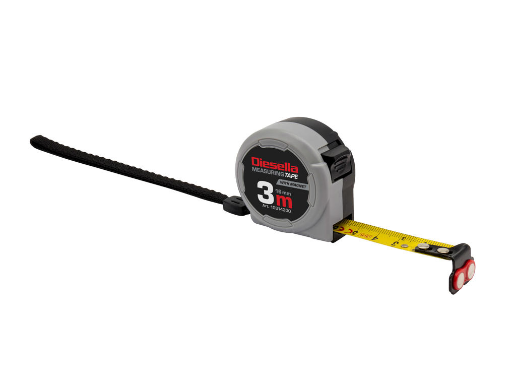 MÅLEBÅND 3.0 MTR. B=16MM ASSIST DISELLA