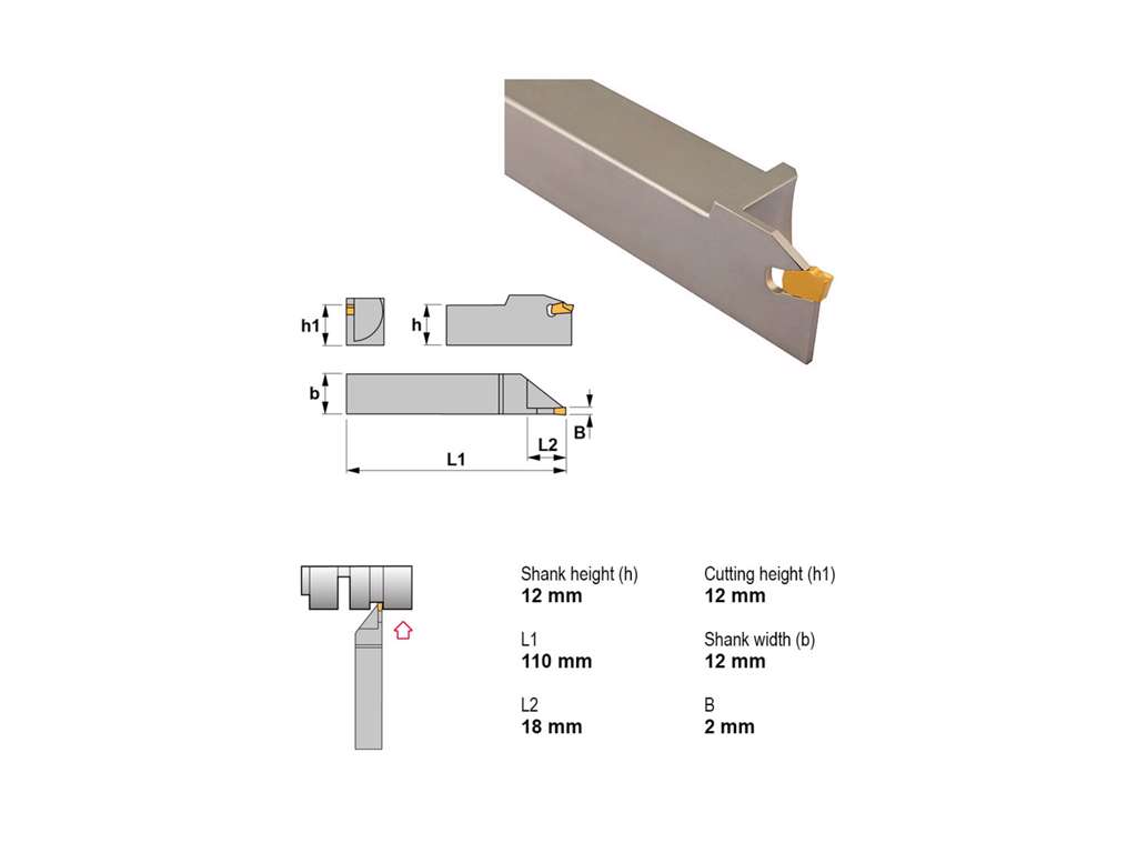 CANELA STÅLHOLDER XLCFL 1212 J02