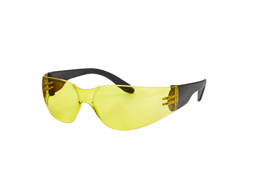 SIKKERHEDSBRILLE PARWELD GUL - ANTIRIDS/DUG