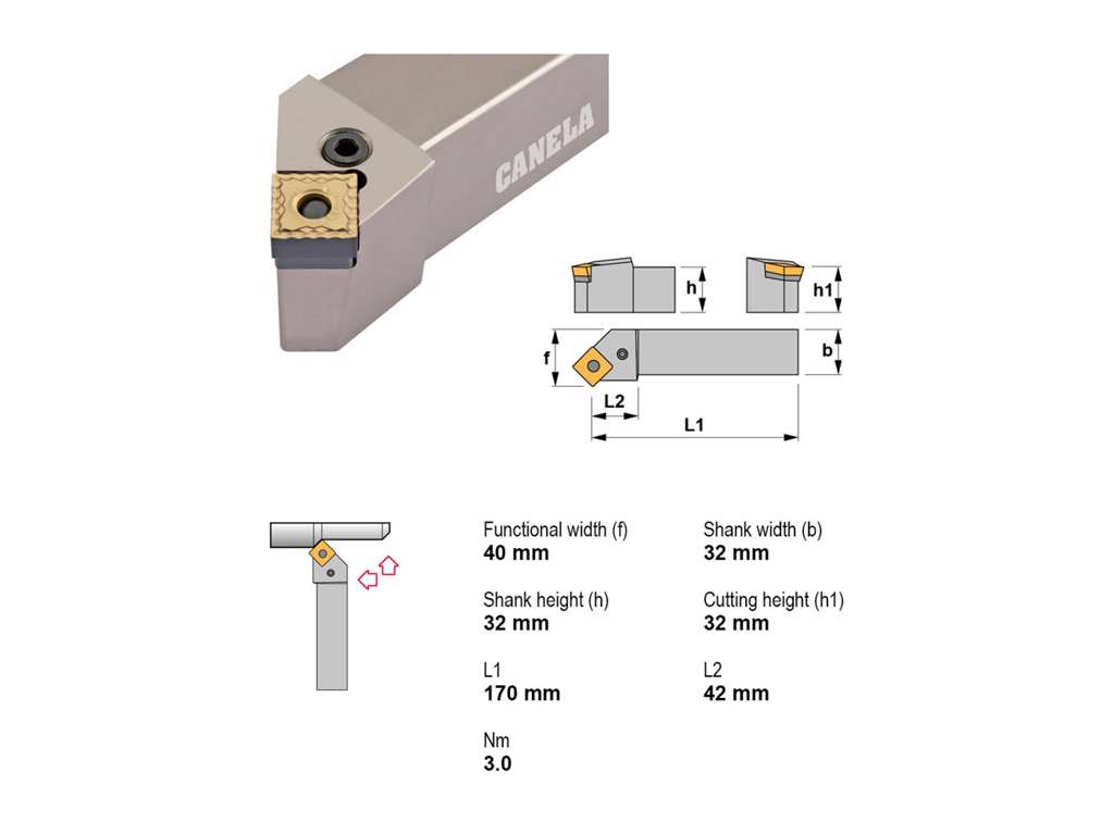 CANELA STÅLHOLDER PSSNR3232P15