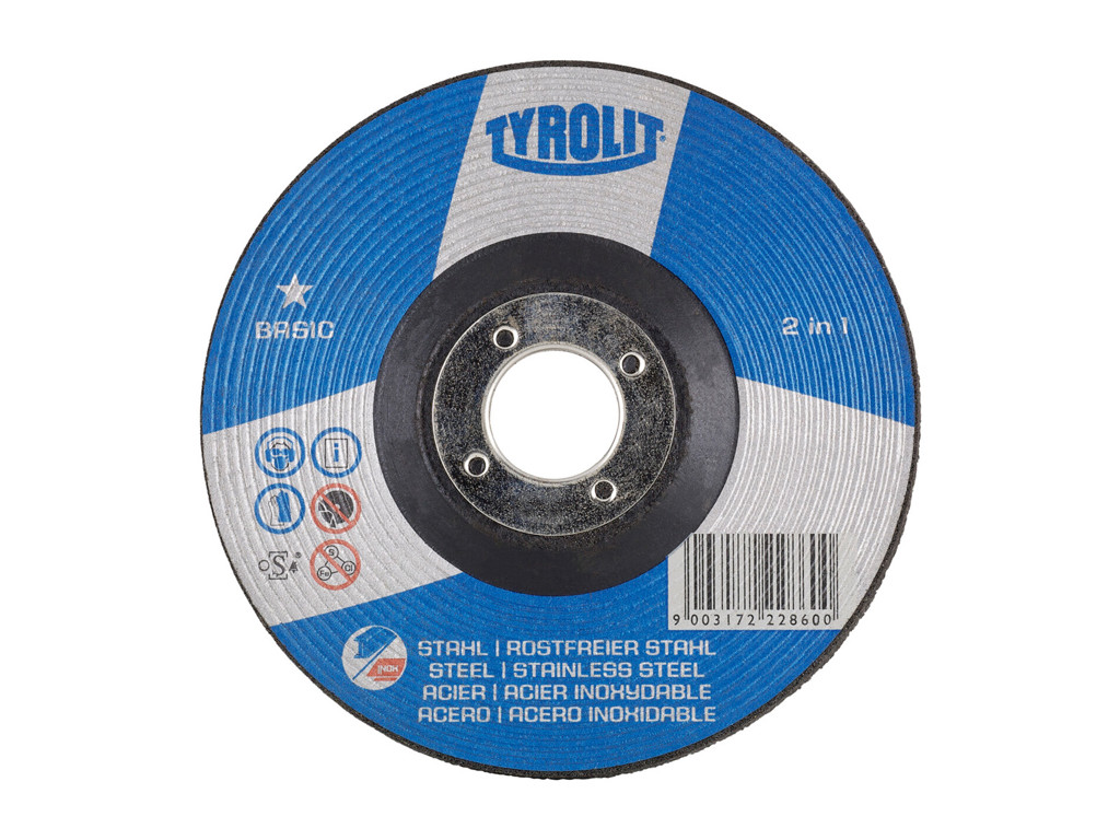 SKRUBSKIVE 125 X 4.0 A30Q-BF TYROLIT
