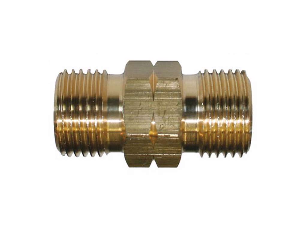 BRYSTNIPPEL 3/8"H-3/8"V MESSING