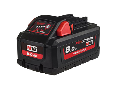 MILWAUKEE M18 HB8 - BATTERI 18V 8,0 AH HIGH OUTPUT
