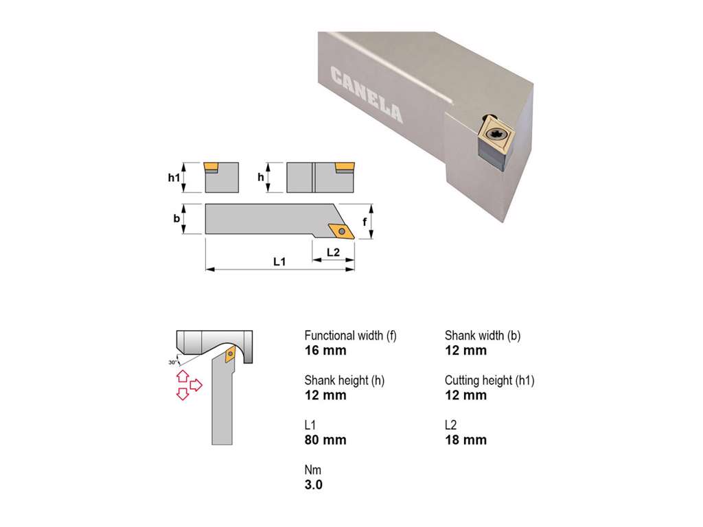 CANELA STÅLHOLDER SDJCL1212F11