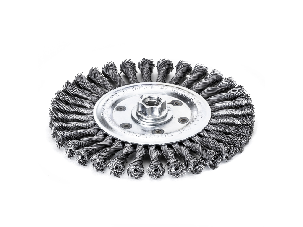 RUNDBØRSTE Ø125 X 14 MM STÅL FLET 0.35 - M14 