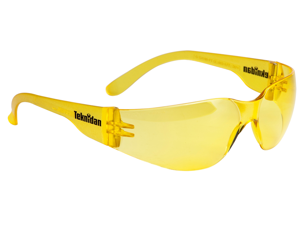 SIKKERHEDSBRILLE GUL TEKSAFE ANTIRIDS/DUG