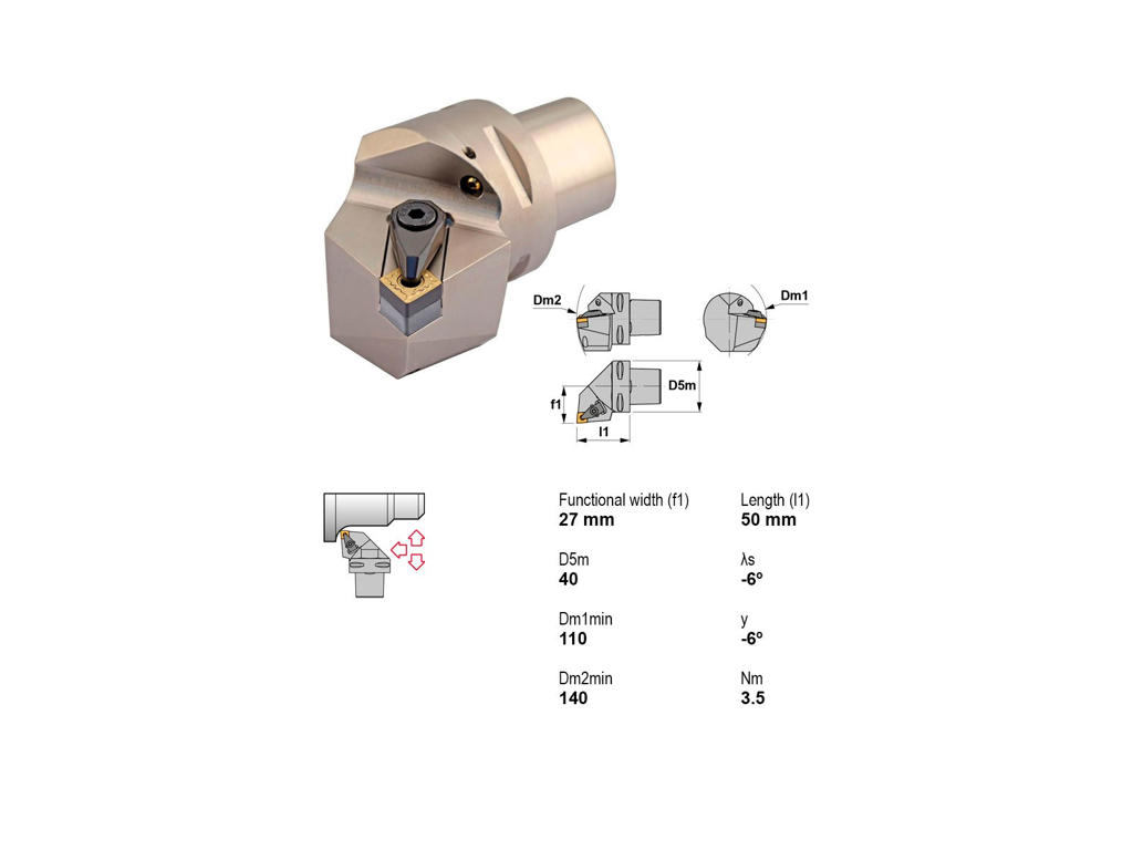 CANELA STÅLHOLDER PSC40-DCLNR27050-12