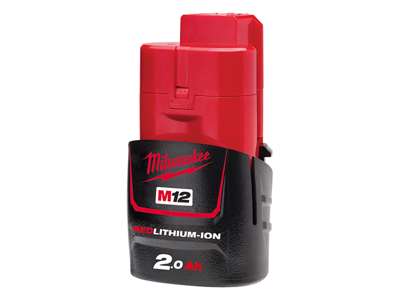 MILWAUKEE M12 B2 - BATTERI 12V 2,0 AH
