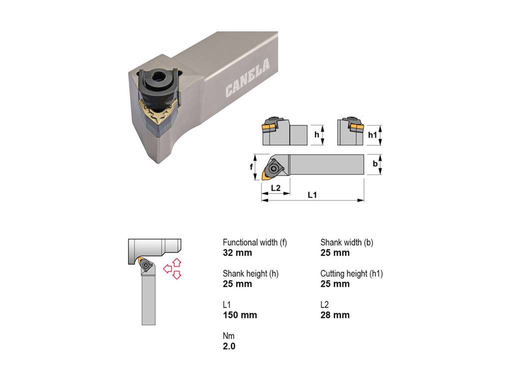 CANELA STÅLHOLDER MWLNR 2525 M06