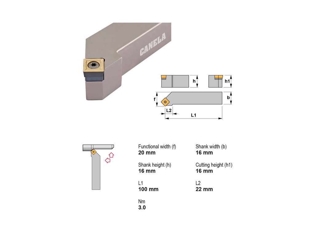 CANELA STÅLHOLDER SSSCR1616H09