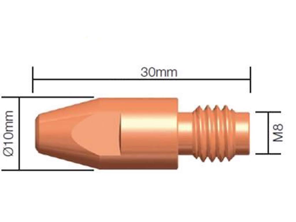 KONTAKTDYSE M8x30 E-CU