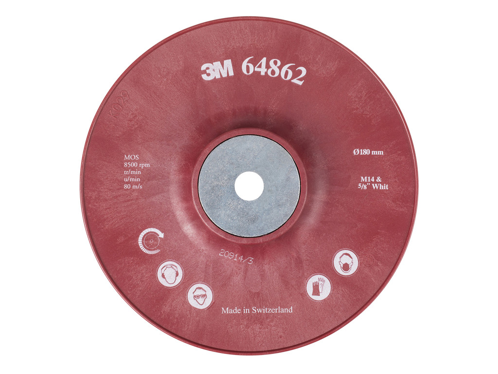 BAGSKIVE 180 MM VENTILEREDE - 3M
