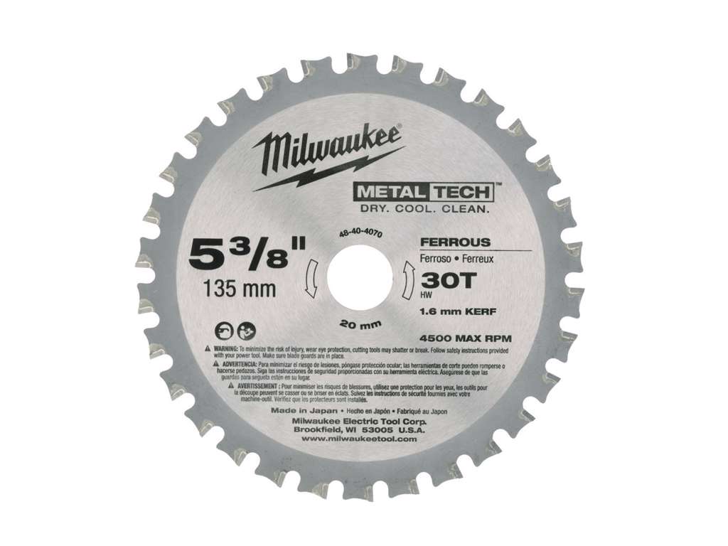 135 MM RUNDSAVSKLINGE TIL METAL - Z30
