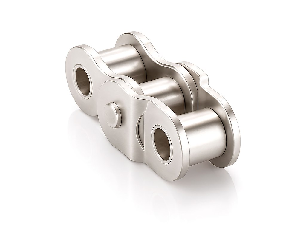 1/2" RUSTFRI DOBBELTFORKRØBBET SAMLELED 08B1 - SIMPLEX