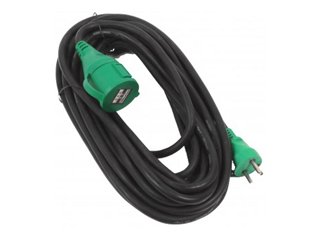 FORLÆNGERKABEL 230V M/J - FORLÆNGERLED - 10 MTR.