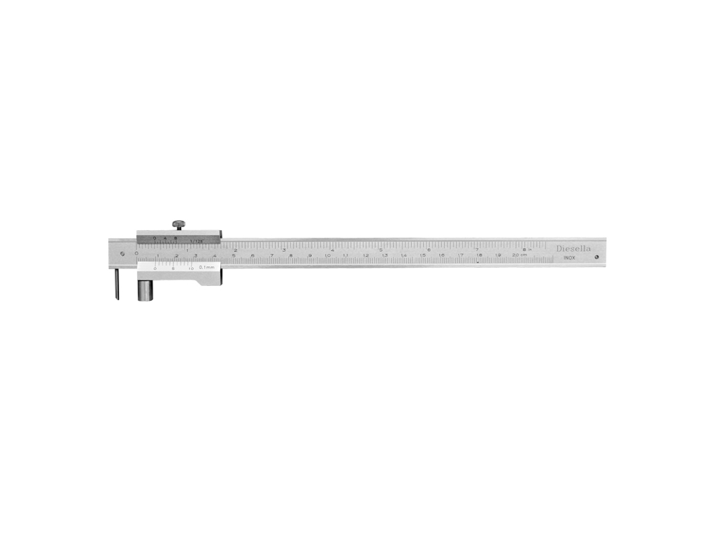 RIDSEMÅL 0-200 MM MED RULLELEJE DIESELLA