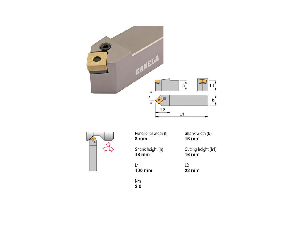 CANELA STÅLHOLDER PSDNN1616H09