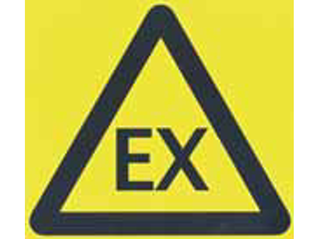 ADVARSELSSKILT EX ZONE - EKSPLOSIONSFARE
