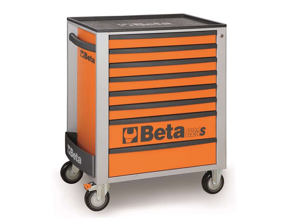 VÆRKTØJSVOGN M/ 8 SKUFFER C 24S ORANGE BETA