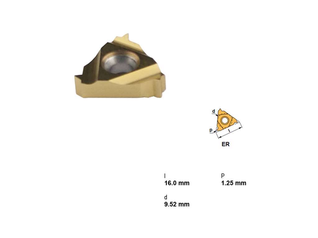 CANELA GEVINDPLATTE 16ER-125ISO TIN25