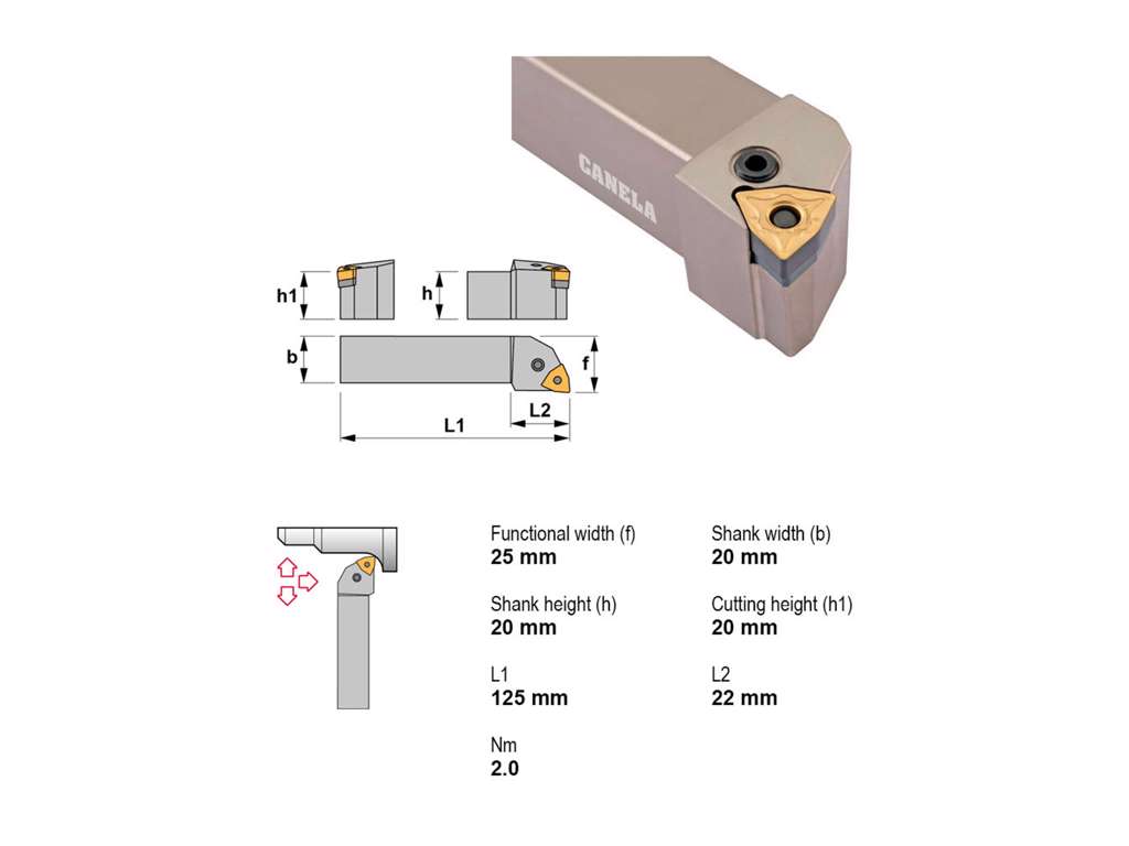 CANELA STÅLHOLDER PWLNL2020K06