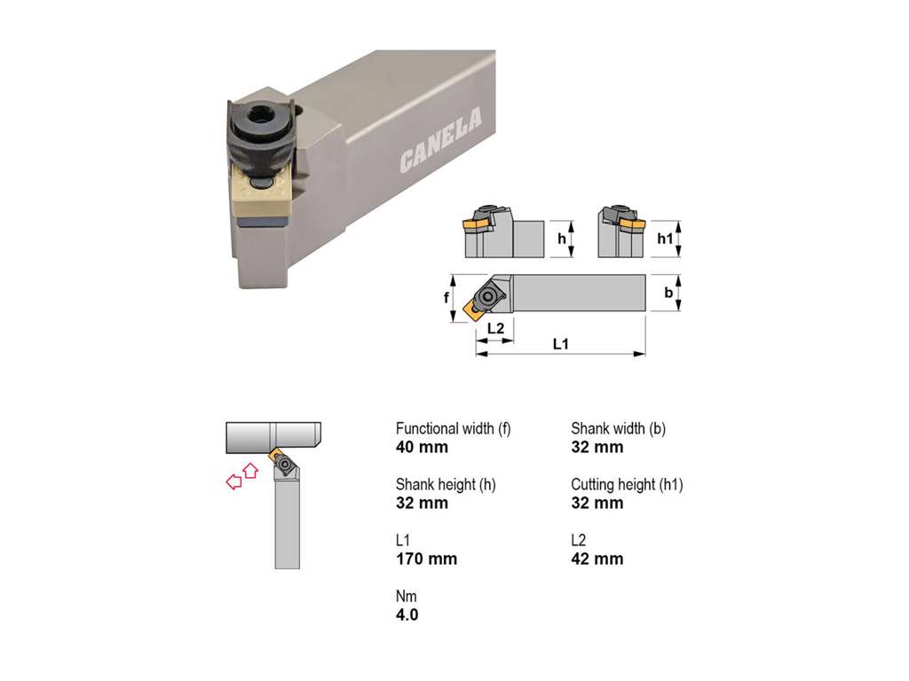 CANELA STÅLHOLDER MSSNR3232P19