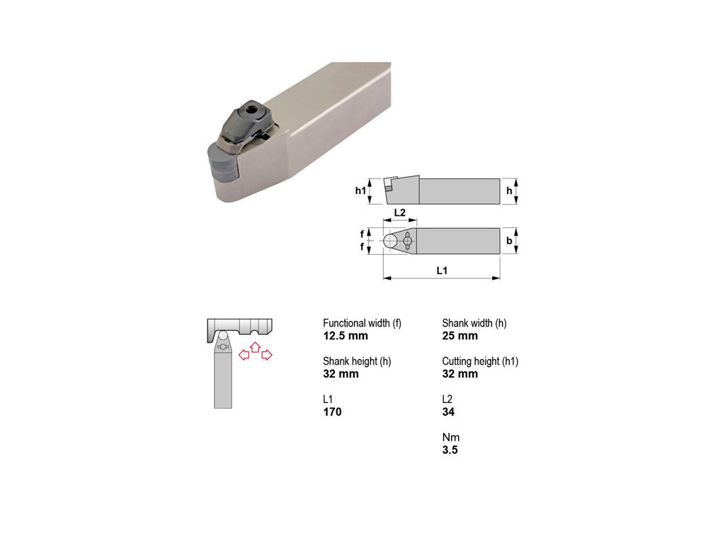 CANELA STÅLHOLDER CRDNN3225P12-4CD
