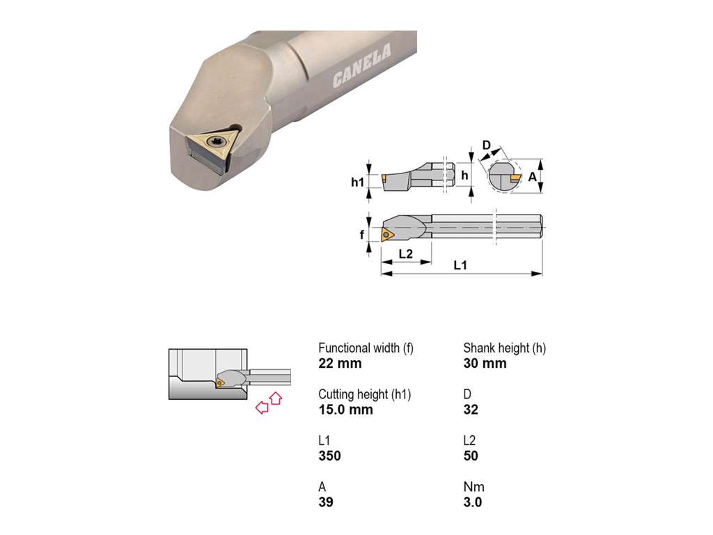 CANELA UDBORESTÅL S32U-STUCR16