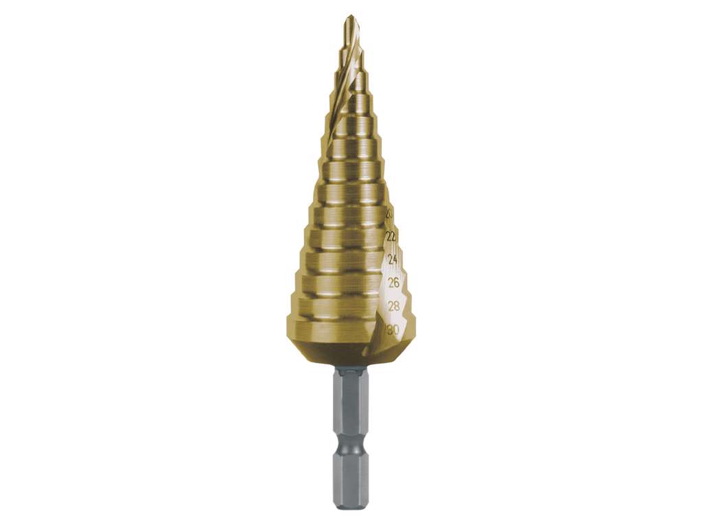 TRINBOR 4 - 30 MM HSS-TIN HEX SKAFT 1/4