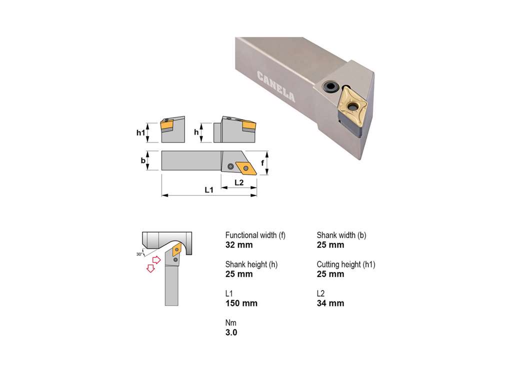CANELA STÅLHOLDER PDJNL2525M15