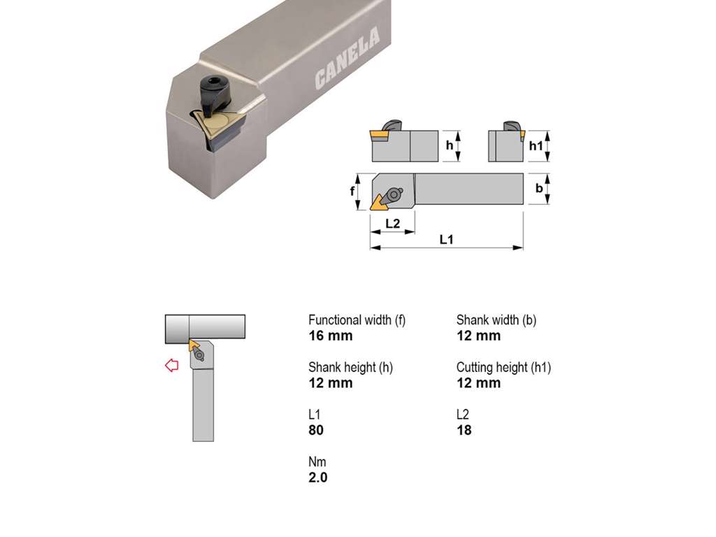 CANELA STÅLHOLDER CTGPR1212F11