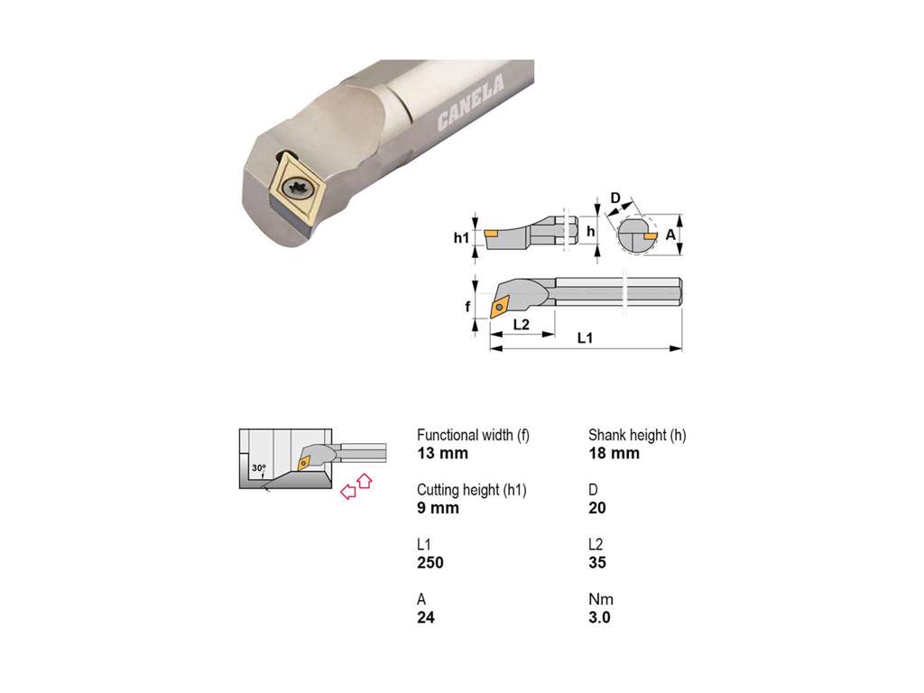 CANELA UDBORESTÅL S20S-SDUCR11