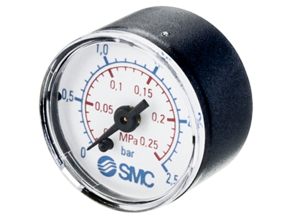 SMC MANOMETER 0-10 BAR 1/4" - Ø40