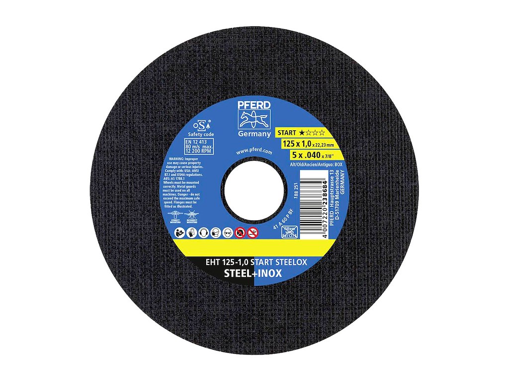 SKÆRESKIVE 125 X 1.0 MM START STEELOX* PFERD