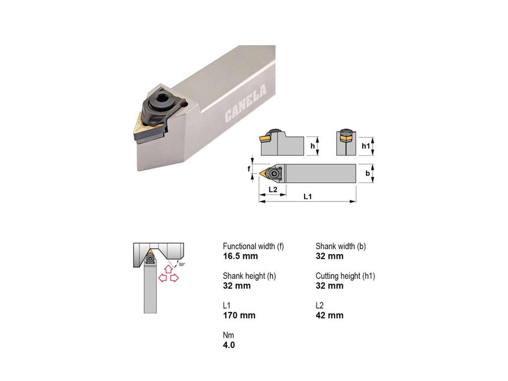 CANELA STÅLHOLDER MTENN3232P22