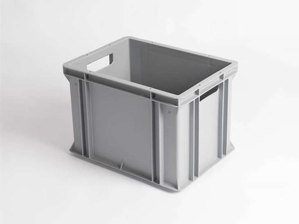 WEZ KASSE 400 X 300 X 278 MM GRÅ M/HÅNDTAGSHUL