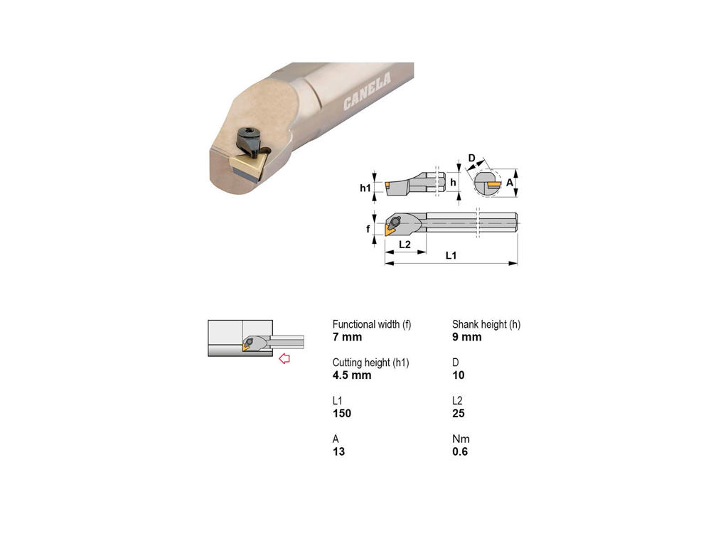 CANELA UDBORESTÅL S10M-CTFPR09