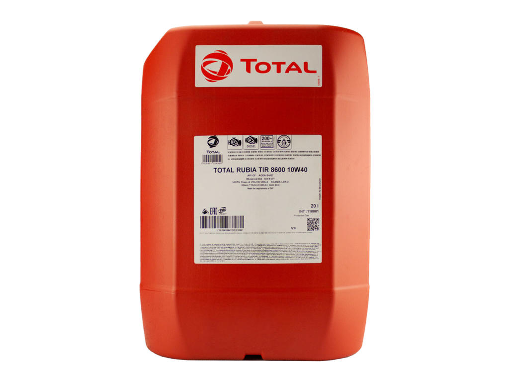 MOTOROLIE RUBIA TIR 8600 10W-40 - 20 LTR. TOTAL