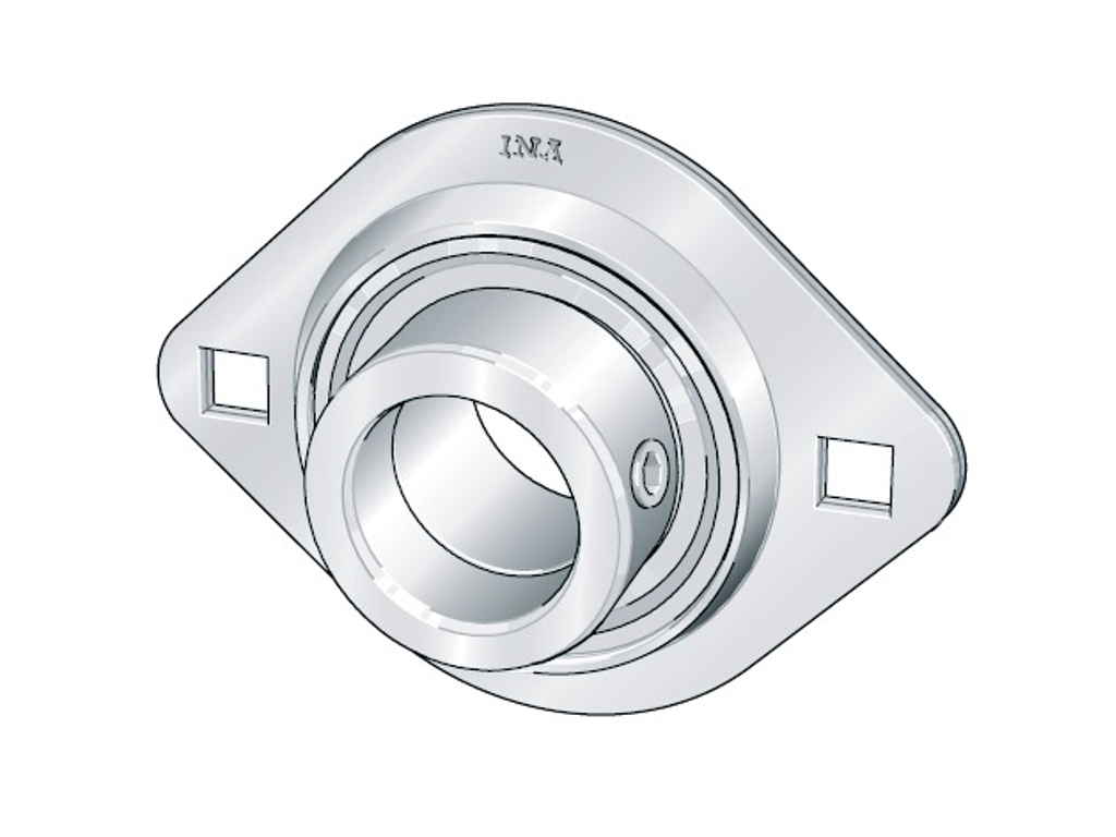 INA PCSLT25-XL - FLANGELEJE MED SPÆNDERING